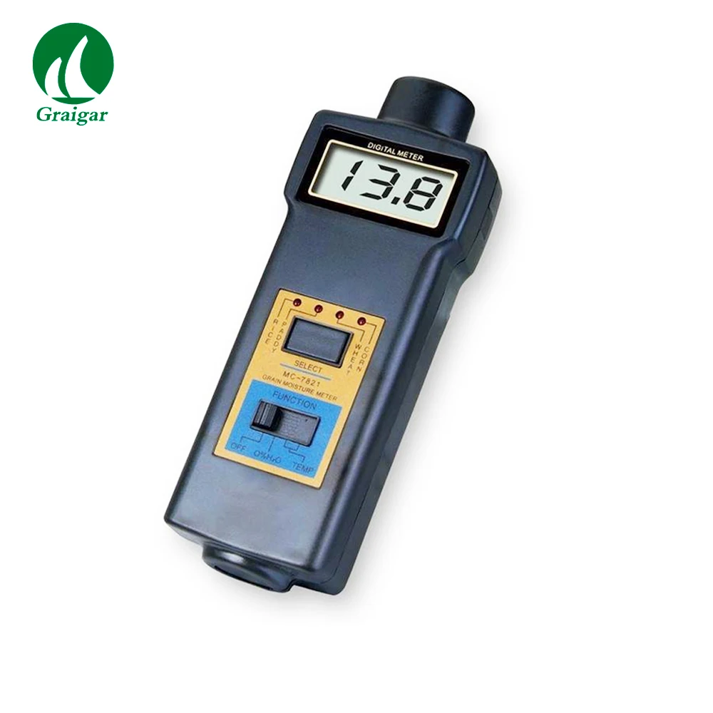 MC-7821 Grain Moisture and Temperature Meter  Tester 8~20% Temperature -10 ~ 55 C MC7821