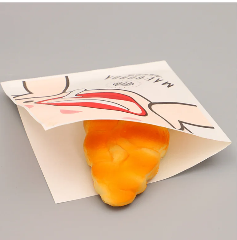 Takeaway Food Packaging Kraft Greaseproof Doner Kebab Paper Open Bag Custom Printed Disposable Gravure Printing Zipper Top NAIYA