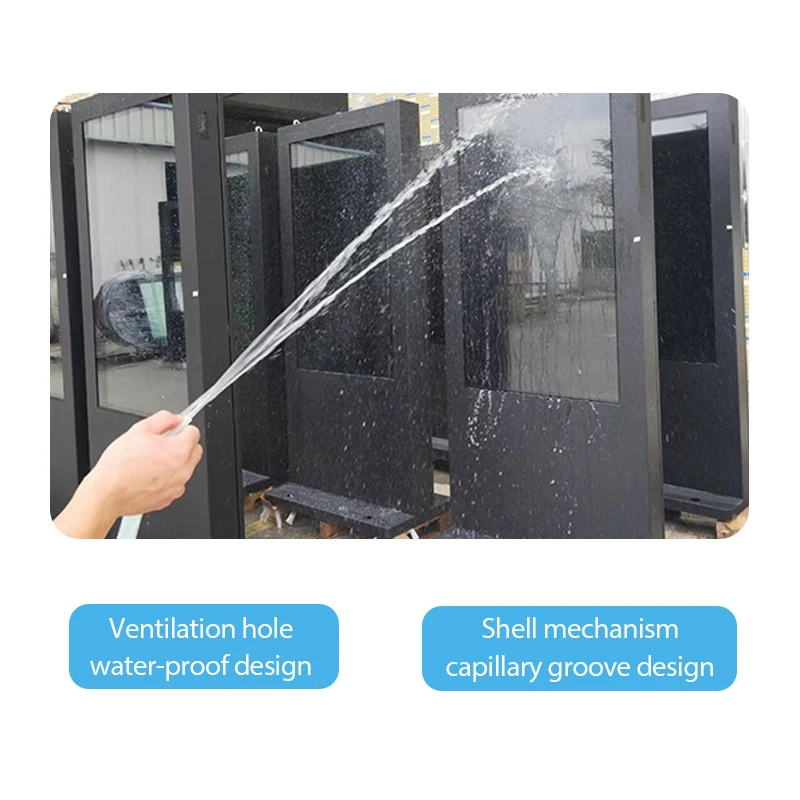 Открытый киоск Lcd 43 дюймов Android двойной двусторонняя открытый цифровое табло Тотем