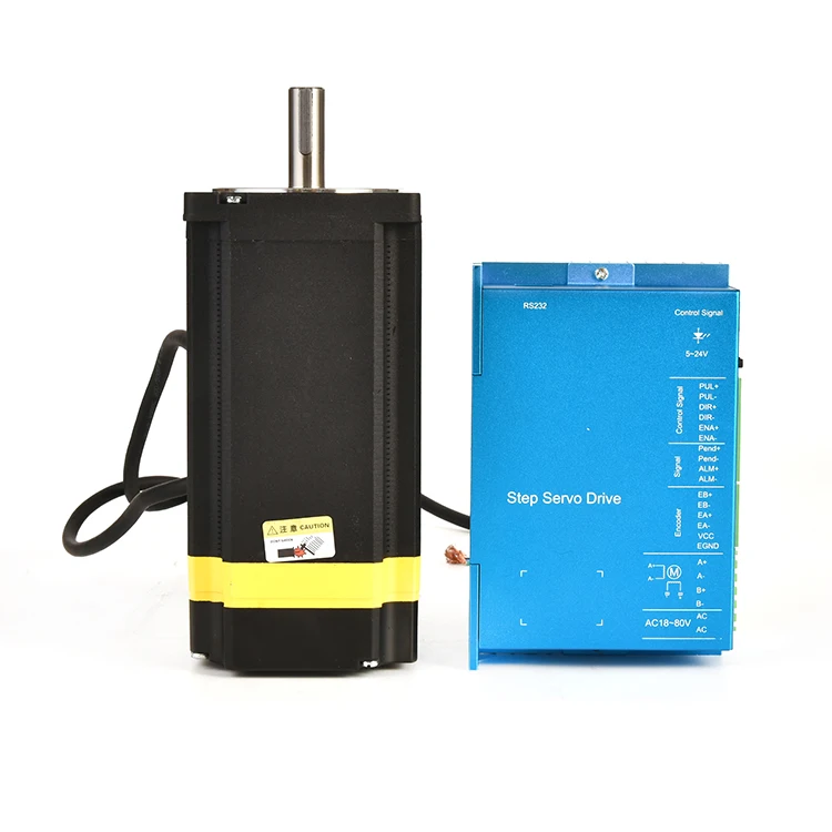 China hybrid Nema34 high torque  cnc kit 3 4 axis hybrid closed loop 12nm integrated servo nema 34 stepper motor