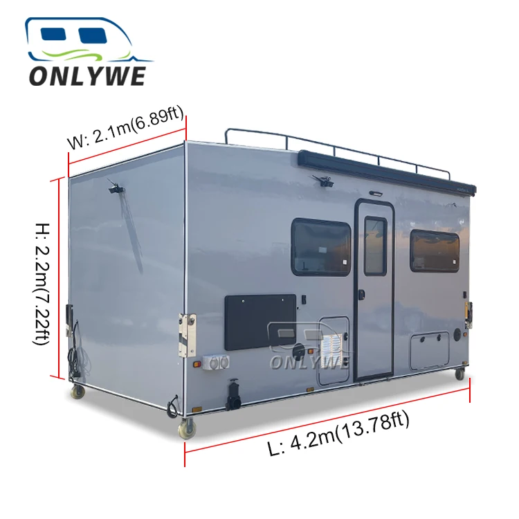 2023 ONLYWE Hotsale 4x4 Slide In RV Camper Truck Motorhome Shell Australian Overland Expedition Truck Camper Pod For Sale