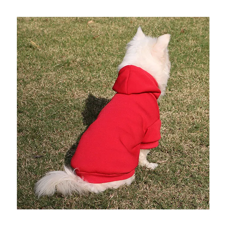 Wholesale Blank Dog Sweater Bulk Puppy Fleece Plain Pet Hoodies Large Dog Hoodie 6XL Custom Dog Hoody