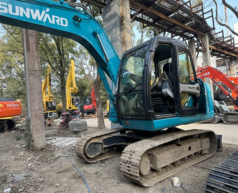 Used Excavator Sunward SWE90E second hand excavator machine Sunward SWE 90 small crawler excavator good price for sale