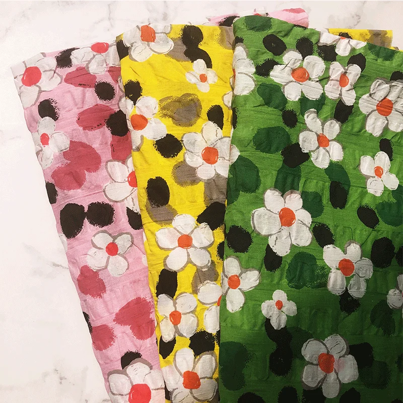 Newly designed cotton printed fabric for summer dress