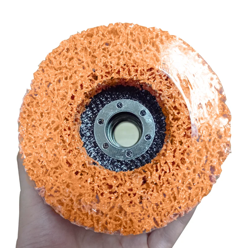 125mm Clean and Strip Disc for Rust Paint Removal Strip Disco Orange Cleaning Disk