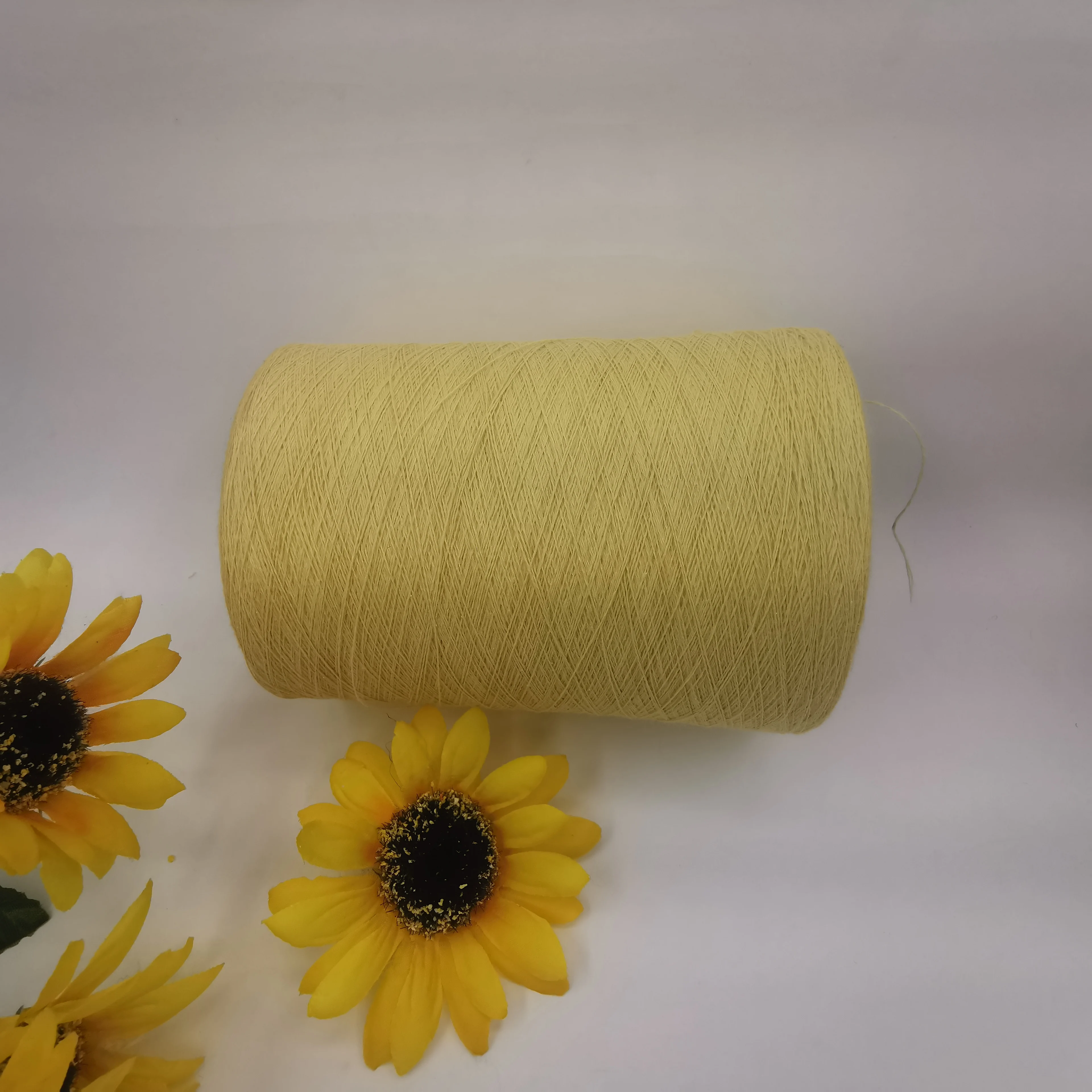 High Streagth Good Quality Yellow Para Aramid Spun Yarn for Knitting