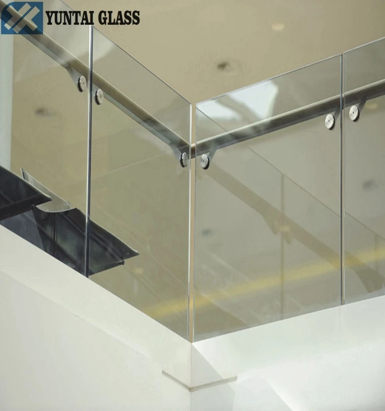customcut 10mm 12.76 tempered  laminated glass balustrade sheet for fence panels railings balcony