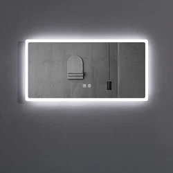 Умное зеркало для макияжа в современном стиле со светодиодной подсветкой и Bluetooth