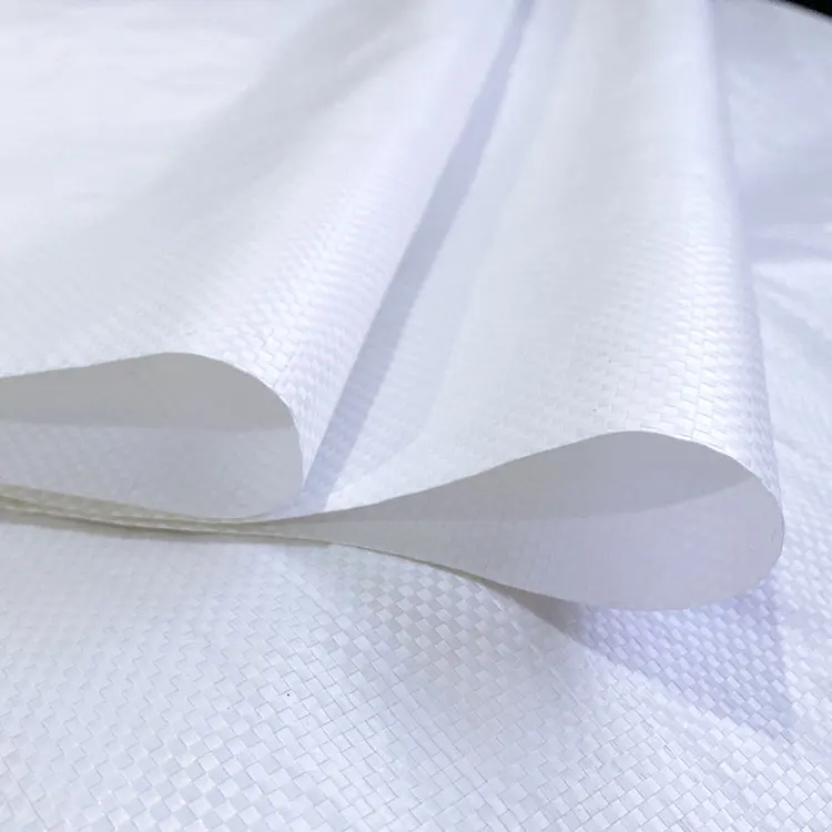 15Kg 25Kg 50Kg 100Kg White Color Polypropylene PP Woven Sack Bags For Grains Rice Flour