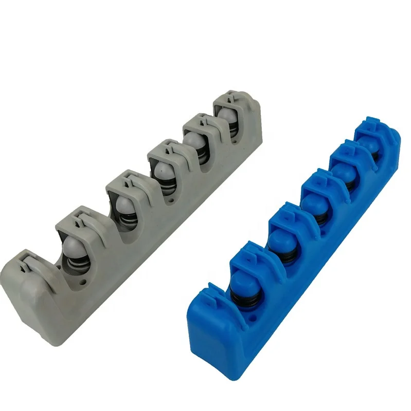 5 position with 6 hooks mop broom holder wall mounted mop organizer holder