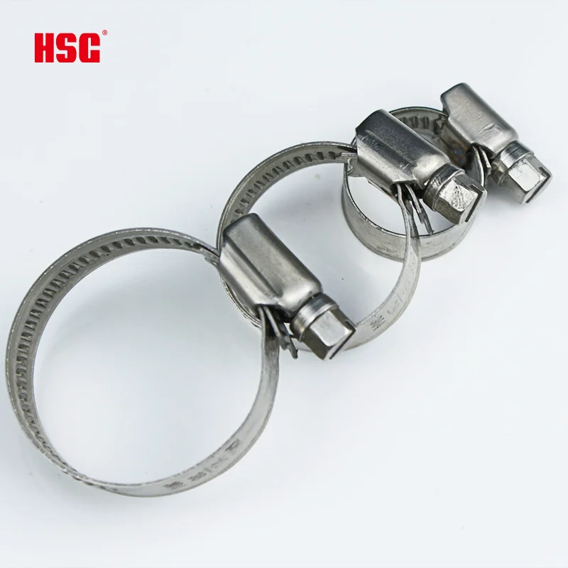 Stainless Steel Hose Clamp German Type 8mm American Type Hose Clamp Stainless Steel Worm Drive Hose Clamp