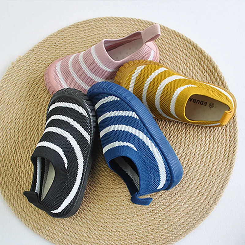 Anti-Slip Soft Comfortable Stock Fast Shipping Baby Shoes Girl Boy Breathable Mesh Sneakers