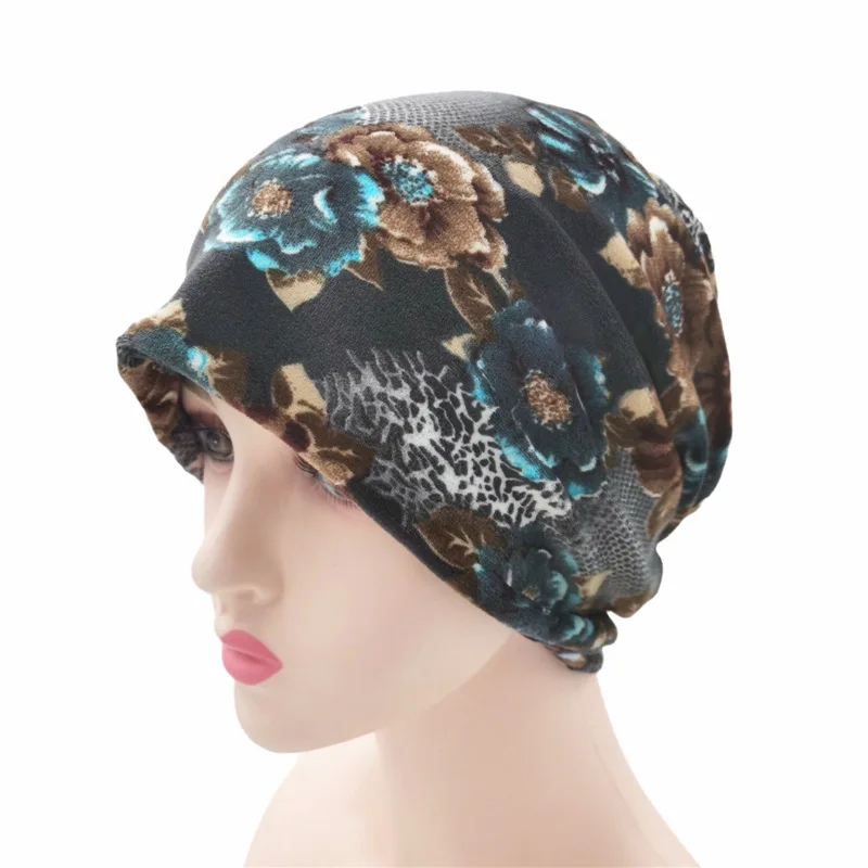 HZM-24203 Oversized Winter Hat Ski Slouchy Cap Skull Women Men Wool Warm Cap Beanies Unisex