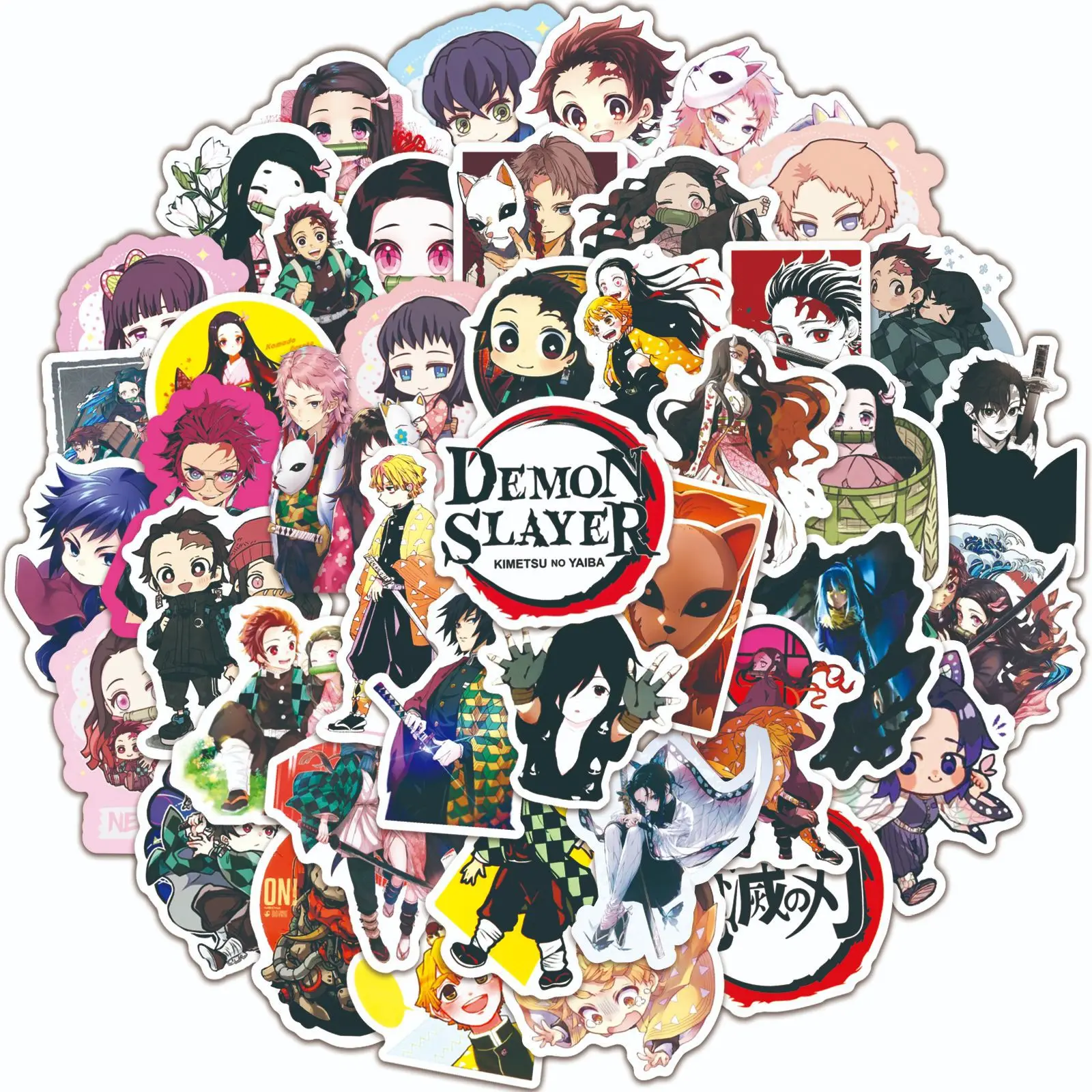 50pcs new arrival pvc decorative stickers creative cheap price kawaii diy sticker waterproof japan anime cartoon sticker