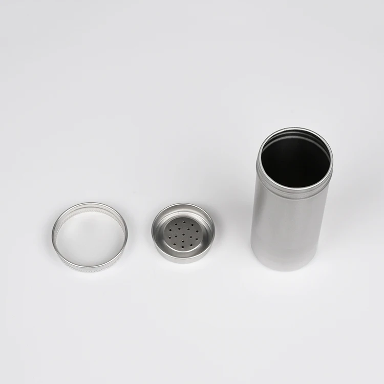 3.5oz 100ml D44*H103mm tea box/can food/cosmetics/spices silver cans aluminum jars with screw cap