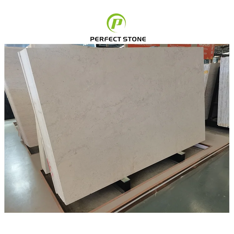 Premium Quality Home Decor Travertine Stone Grey Marble Cross Cut Silver Travertine Slab Made in China