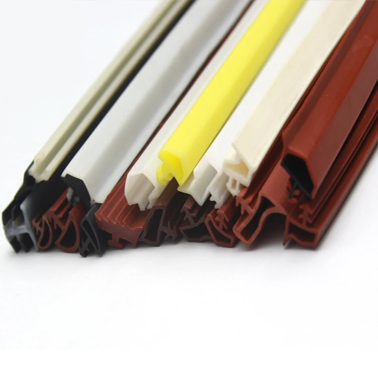 Custom Household interior Wooden doors windows silicone PVC TPE TPV Flexible rubber plastic seal strips