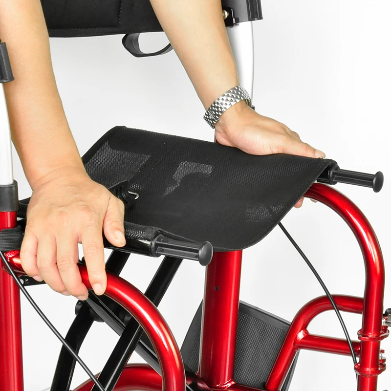 BQ1001A China Manufacturers lightweight 4 Wheel Adult Folding Aluminum Walker Rollator for disabled person