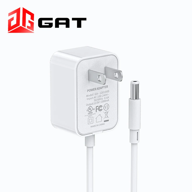 
12V 1A UL certified power adapter US Plug AC DC 12W high quality FCC certified wall power supply 