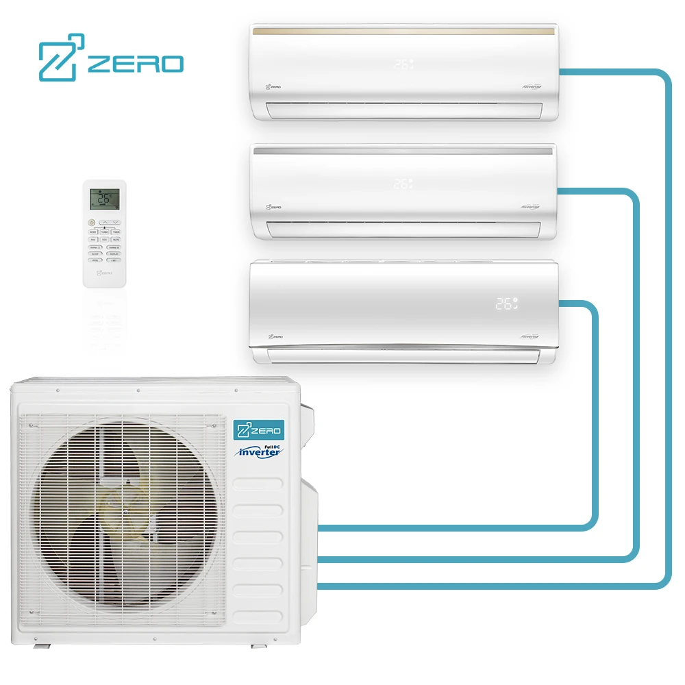 ZERO Z-MAX 2 Ton Split AC Multi Zone System Air Conditioners Heat Pump Inverter Multi Zone Split Air Conditioner