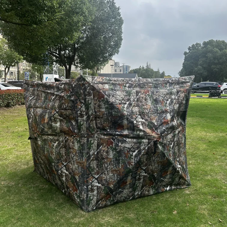 Outdoor windproof and rainproof wilderness hunting tent Oxford anti tear wild Camouflage Hunting Tent for outdoor hunting tent
