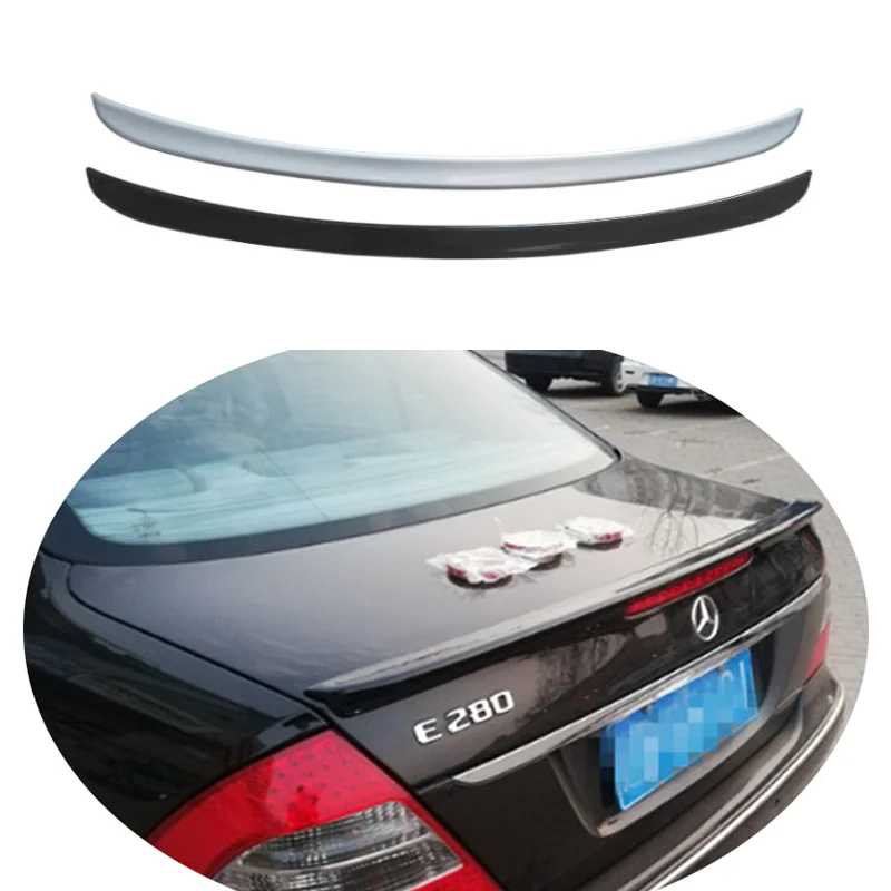 Спойлер заднего багажника для Mercedes-Benz E-class W211 E200 E260 AMG 2002-2009 ABS пластиковый спойлер крыла автомобиля