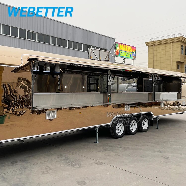 Wetetter Remorque Foodtruck мобильный кухонный коммерческий Блинный тако кофе фаст-фуд трейлер на заказ фургон для еды продажу