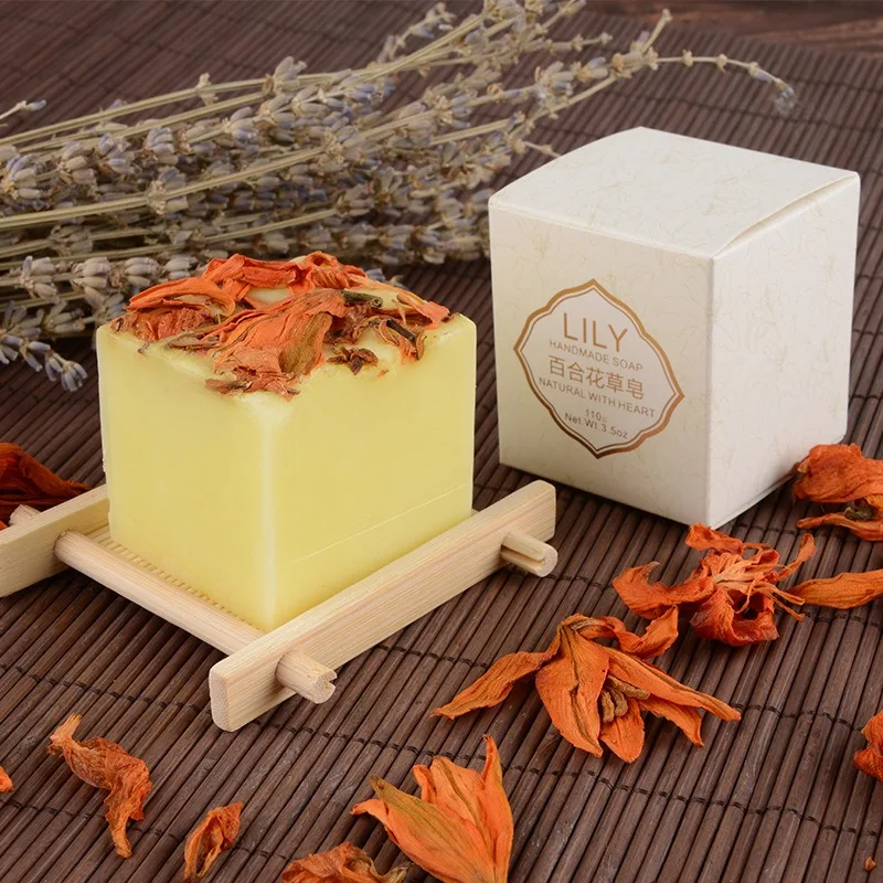 Dry Flower Essential Oil Soap Face Hand Nourishing Skin Care Cleansing Handmade Bath Soap Natural Herbal Soa