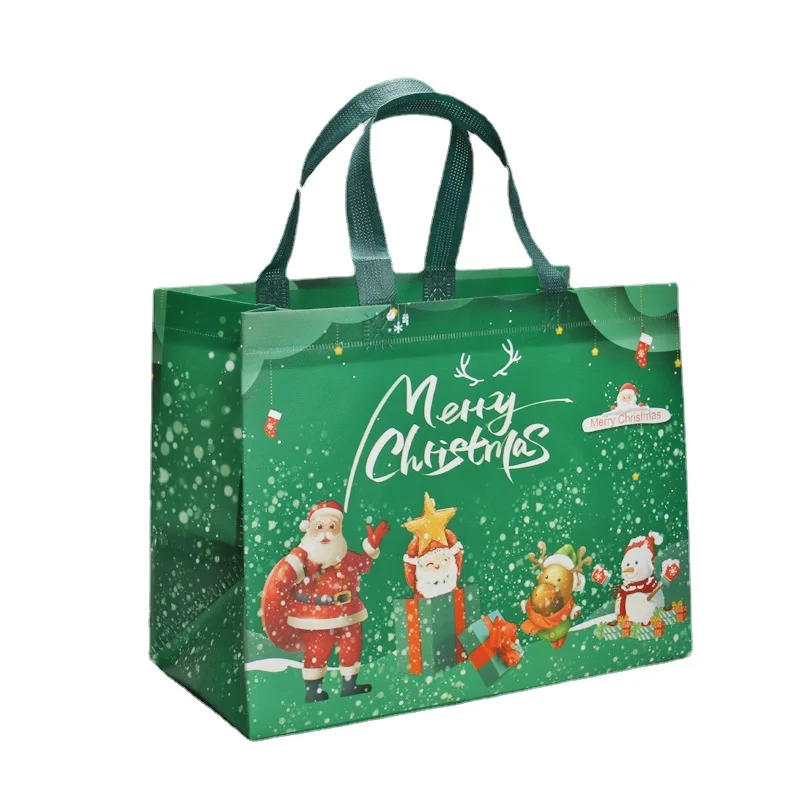 Wholesale Gift Bags Non Woven Degradable Promotional Christmas Shopping Bag