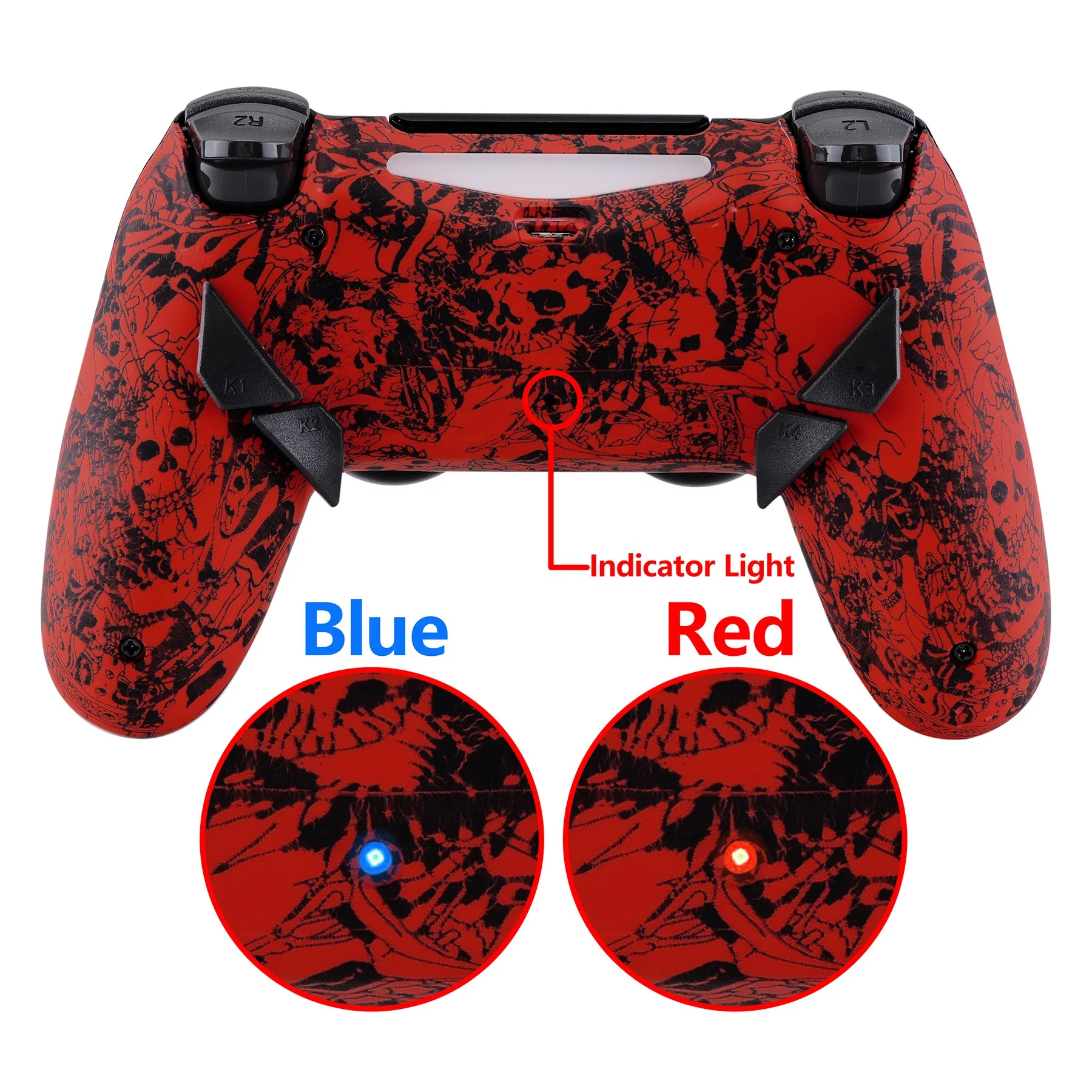 eXtremeRate Gamepad Accessories Dawn Remap Kit Back Button Attachment For PS4 Controller Paddles