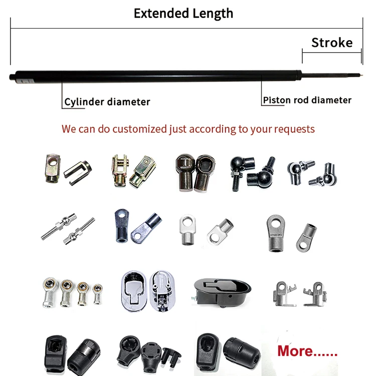 Different Joints Available Lift Gas Spring Gas Strut for Various Use