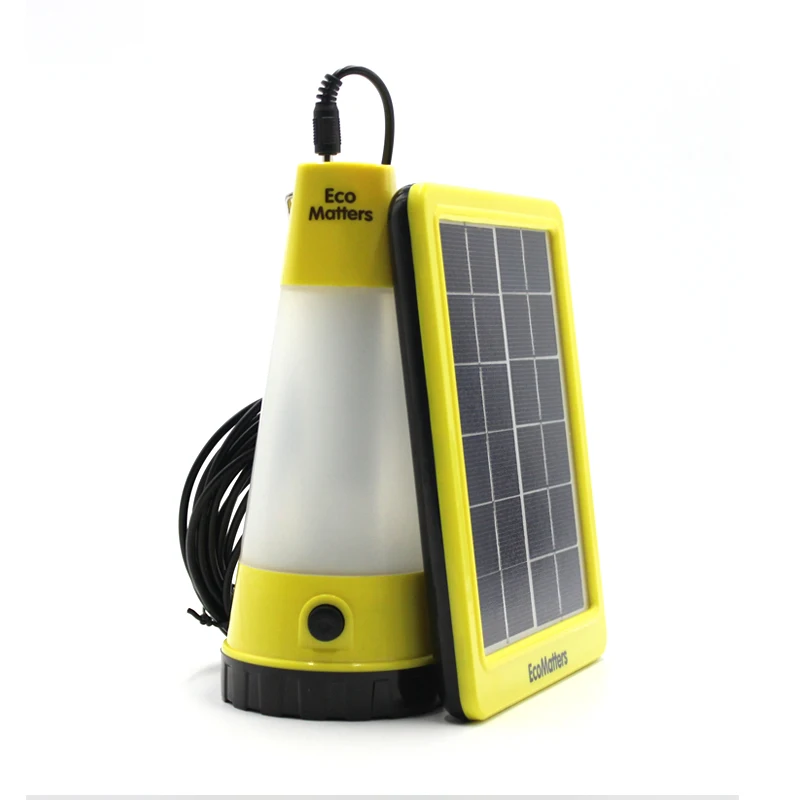 Small solar led light outdoor portable 2w rechargeable solar led light