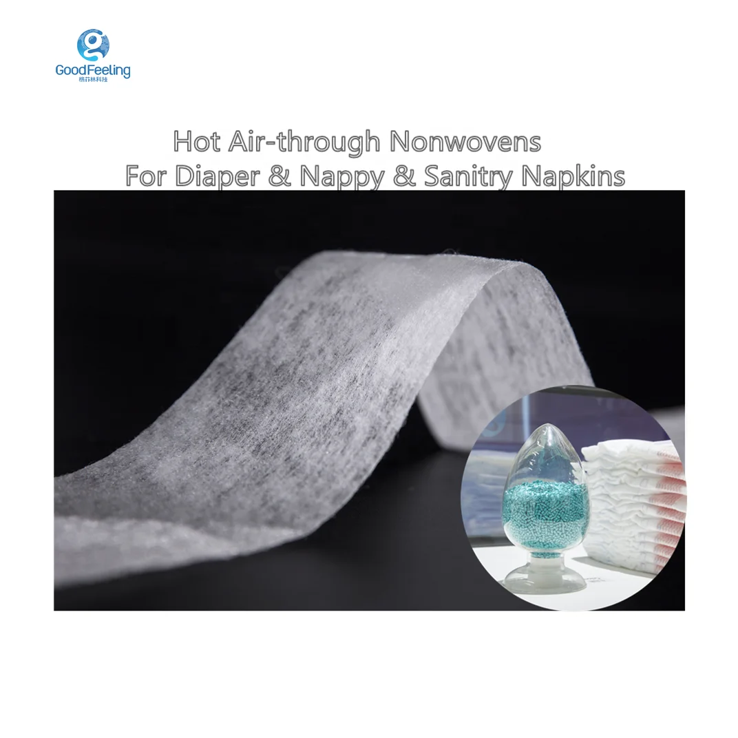 Manufacturer breathable comfortable soft skin care hot air non-woven fabric nonwovens baby diapers fabric