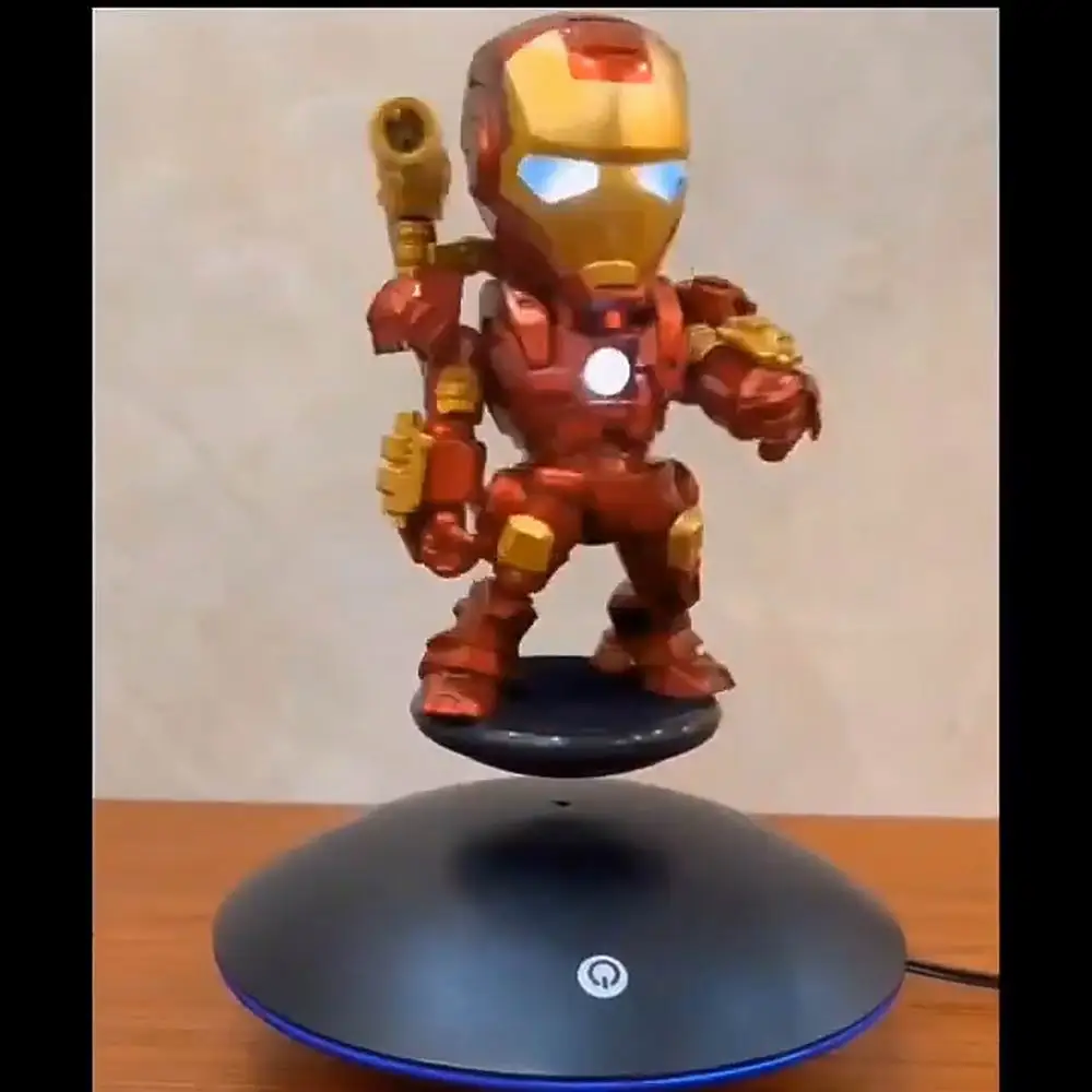 Magnetic Levitation Rotating Display Stand Black Flying Saucer Advertising Decoration Stand Touch Switch Display