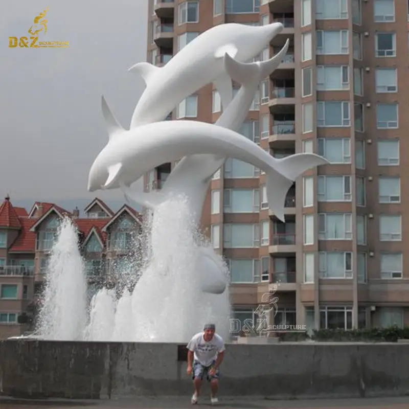 brass bronze dolphin fountain bronze metal art dolphin sculpture fountain