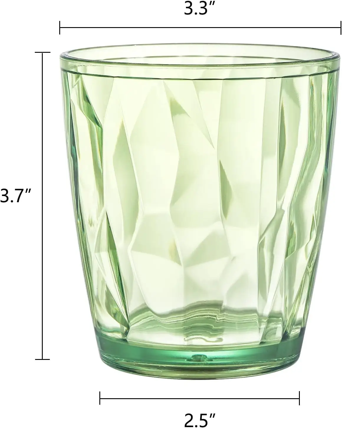 Wholesale Colored Unbreakable Premium Drink Glasses Acrylic PC Plastic Tumbler Glass Drinking Cups