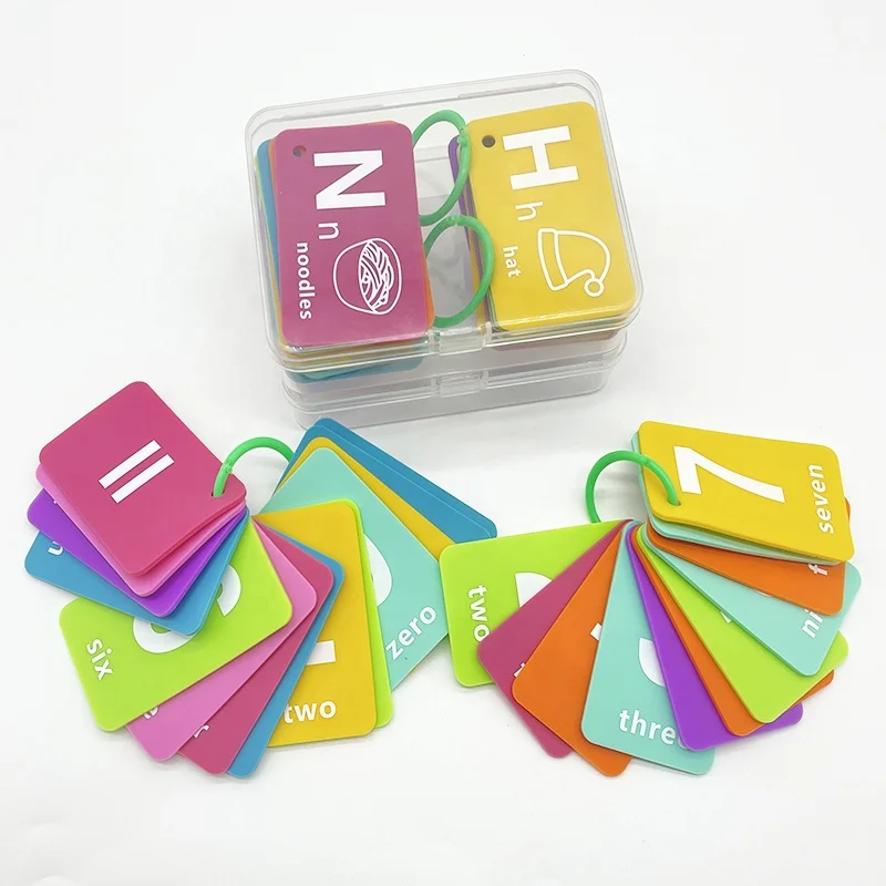 New CPC Approval Silicone Flash Cards, Preschool Educational Early Learning Educational Toy Cards For Toddle