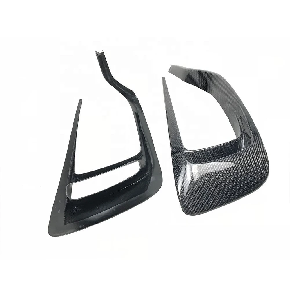 Carbon Fiber Front Splitters Eyebrows Covers Trim Frame Front Splitters for Maserati Levante Front Middle Lip Decoration