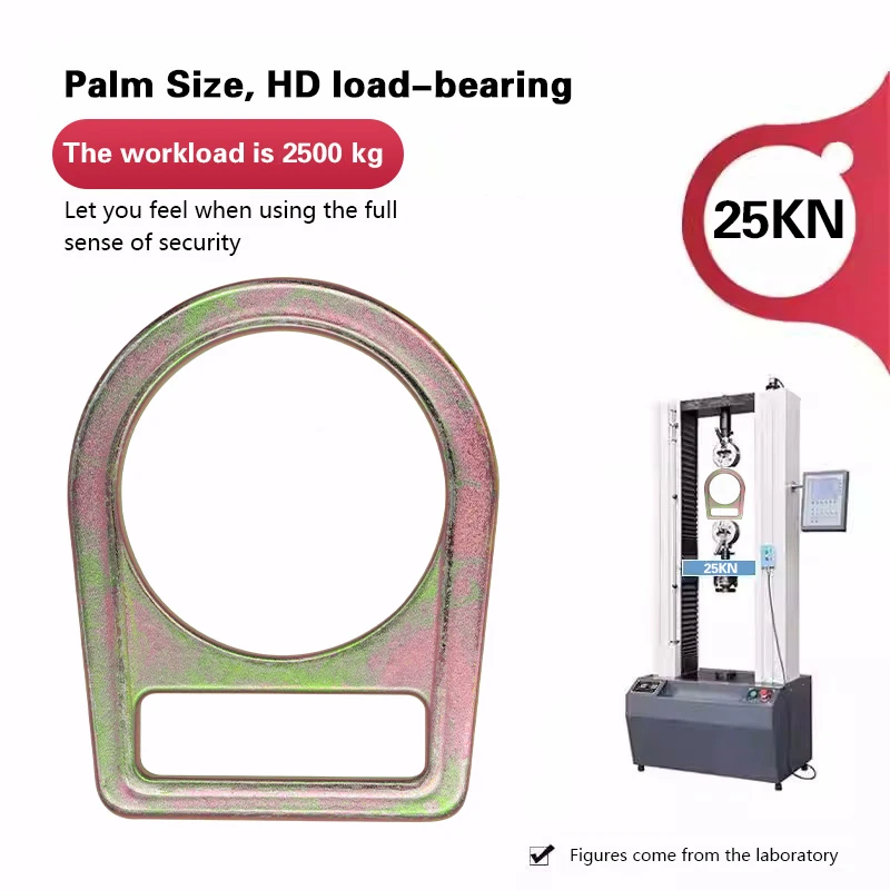 Large 55mm Inner Size Safety Zinc Metal D-ring For Work At  Heights