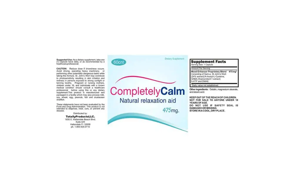 
Completely Calm Natural Relaxation Sexual Aid Supplements 