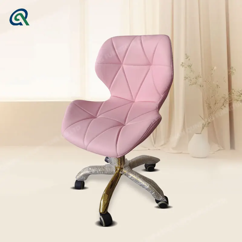 Qunpeng Hair Salon Master Chairs Rolling Nail Bar Stools Hair Stylist With 360-Degree Swivel Seat Hydraulic Height Adjustable