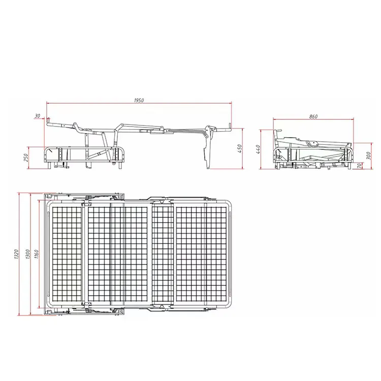 Living Room Sofa Bed Mechanism Part Multifunction Folding Sofa Bed Hardware Accessories Sofa Bed Frame