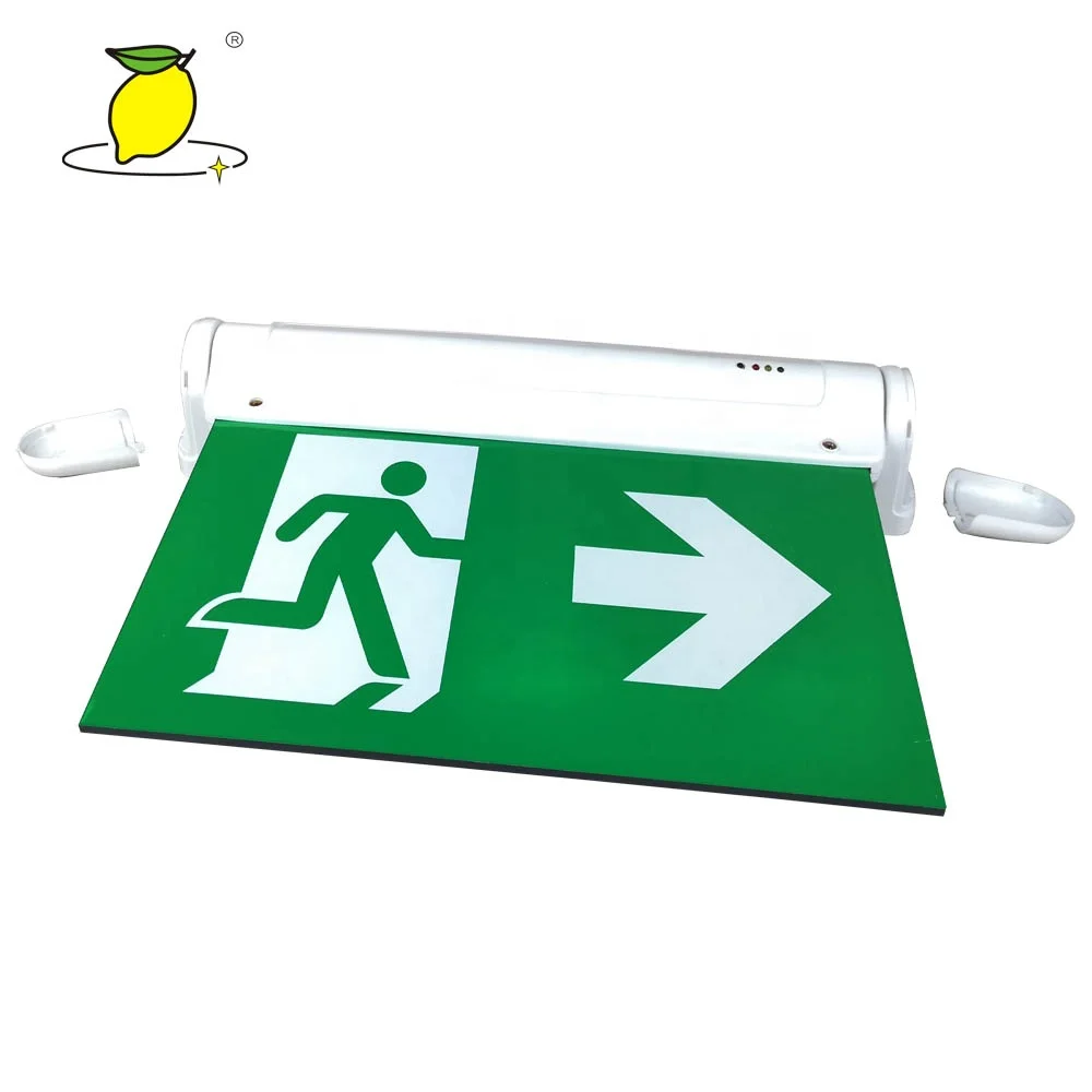 acrylic led exit signs emergency lighting surface mounted exit sign