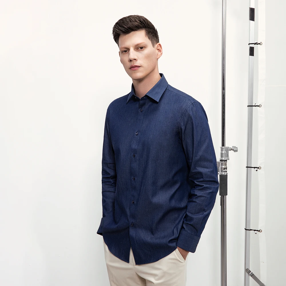 
Kutesmart 2021 Fashion China Summer Long Sleeve Casual Men Clothes Shirt 