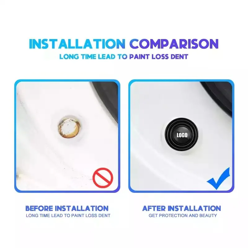 Car Door Hood Trunk Shock-Absorbing Buffer Stickers For Renault Clio Captur Trafic Twingo Scenic 2 Kadjar Kangoo Maste