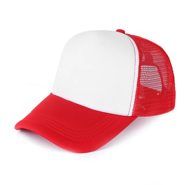 Promotional High Quality 3D Puff Embroidery Patch Trucker Cap Custom Foam Mesh Trucker Hat Cap