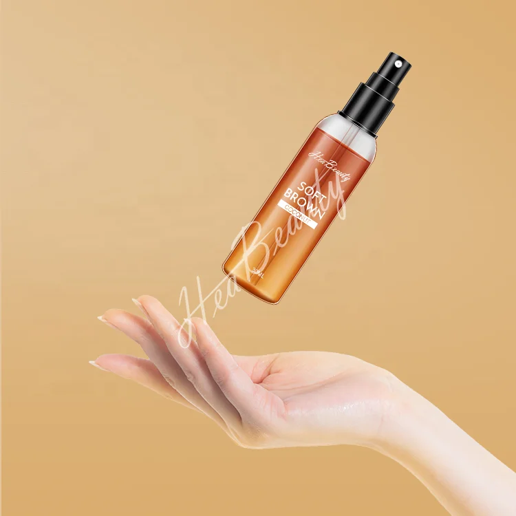 OEM Sun Care Tan Oil Self Tanner Cocoa Shimmering Looking Dark Brown Dry Quick Tanning Peptide Oil