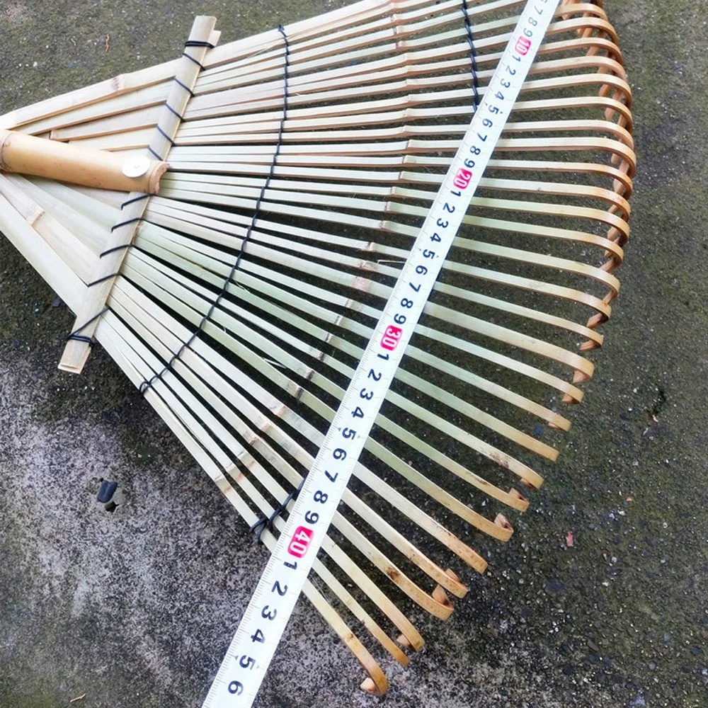 Экологичный 100% натуральный 33 зубчатый бамбуковый ручной грабли