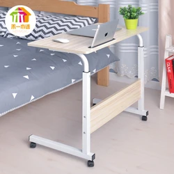 Computer Table Wheels Adjustable study tables School Furniture Computer Desk Commercial Furniture Wooden