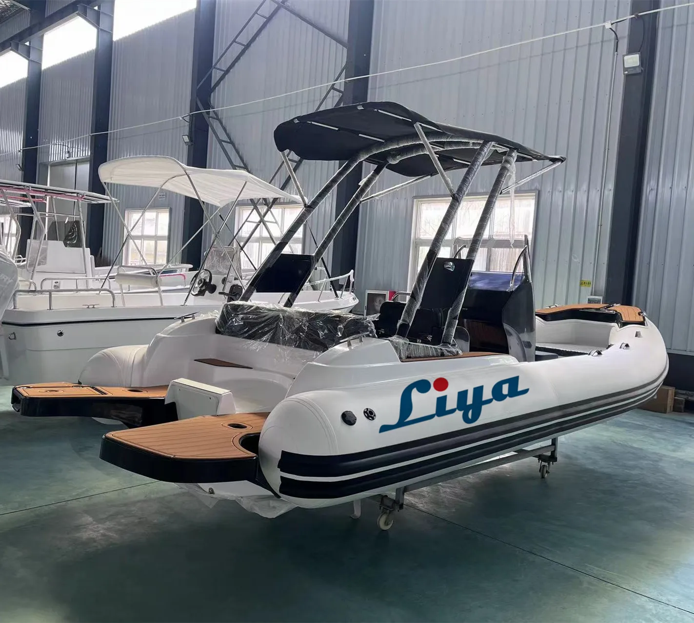 Liya CE 19ft Europe hypalon fishing boats 5.8m hypalon rib boat for sale